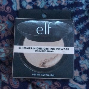 e.l.f shimmer highlighting powder straight glow